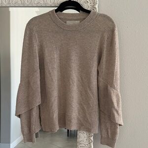 Brochu Walker Wool/Cashmere Tan Sweater